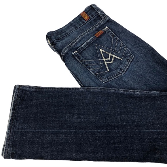 7 For All Mankind Denim - 7 For All Mankind “A” Pocket Mid-Rise Jeans Sz 28